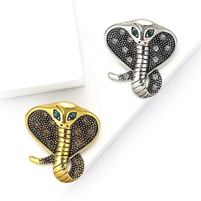 Броши из змеиного сплава со стразами для одежды рюкзака