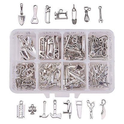 Tibetan Style Alloy Pendants, Mixed Shapes