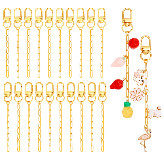 50 поворотные застежки из сплава шт., с медными цепями