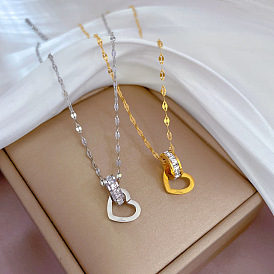 Delicate Gold Necklace with Heart-shaped Pendant - Elegant and Stylish Accessory.