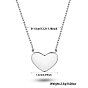 Rhodium Plated 925 Sterling Silver Heart Jewelry Set, Enamel Pendant Necklaces and Link Bracelet