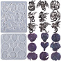 DIY Silicone Dragon Cabochon Molds, Resin Casting Molds, For UV Resin, Epoxy Resin Jewelry Making