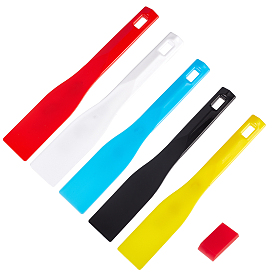 Olycraft Plastic Spatula Painting Knife, Mixing Scraper, Cowhells Squeegee, Plastic Ink Shovel, for Oil Painting Color Mixing