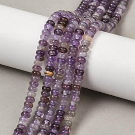 Природный аметист нитей бисера, рондель