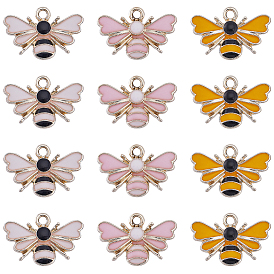 30 шт 3 цвета сплава эмалевые подвески, пчелиное очарование