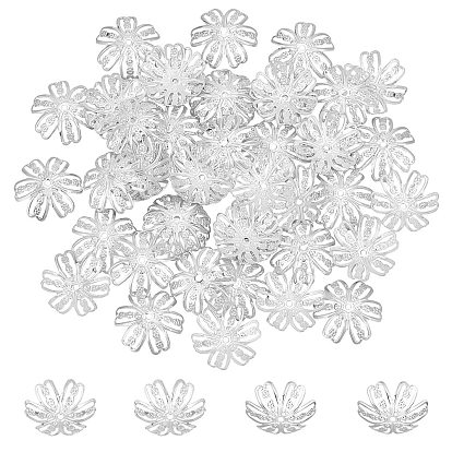 304 caps d'acier inoxydable, fleur, 6 pétales