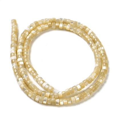 Natural Trochus Shell Beads Strands, Disc, Heishi Beads
