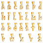 26 Stück 26 Stile Messing Charms, Brief Reize, echt 18 k vergoldet, langlebig überzogen, Bleifrei und cadmium frei