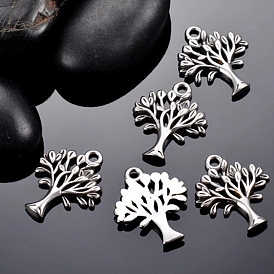 Stainless Steel Pendants, Tree of Life Charm