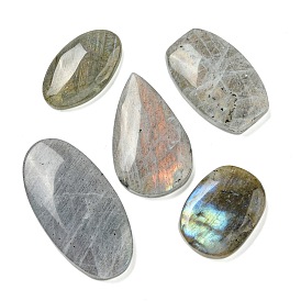 Natural Labradorite Cabochons, Mixed Shapes