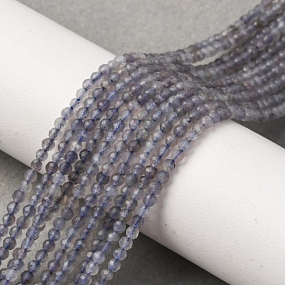 Природные иолит нитей бисера, граненые, круглые