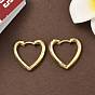 Латунные серьги обруча, без кадмия и без свинца, сердце