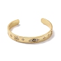 Cubic Zirconia Evil Eye & Star Open Cuff Bangle, Brass Jewelry for Women, Cadmium Free & Lead Free