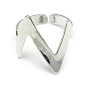 Initial Letter N Open Ring, Iron Cuff Ring for Women