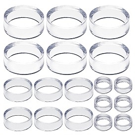 18шт 3 стили акриловая рамка для дисплея, для хрустального шара diaplay, плоско-круглые