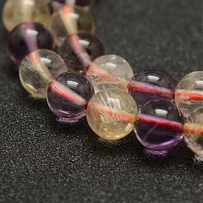 Natural Ametrine Beads Strands, Round