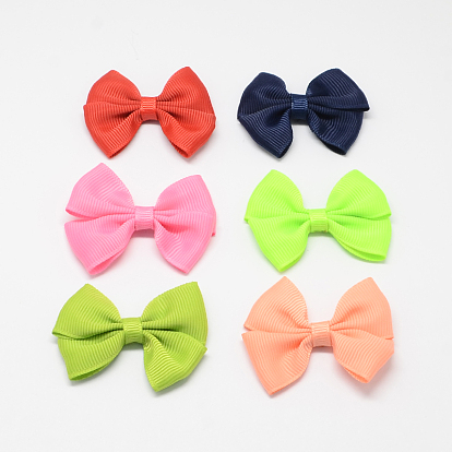 Handarbeit gewebt Ornament Accessoires, Grosgrain bowknot, 44x55x8 mm, ca. 200 Stk. / Beutel