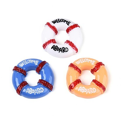 Непрозрачные кабошоны из смолы, спасательный круг