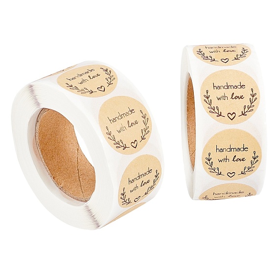 1 дюймовая наклейка с благодарностью самоклеящаяся крафт-бумага подарочная бирка наклейки, клейкие этикетки, для фестиваля, Рождество, праздничные подарки, со словом