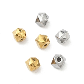 304 из нержавеющей стали бусы, многоугольник, граненые