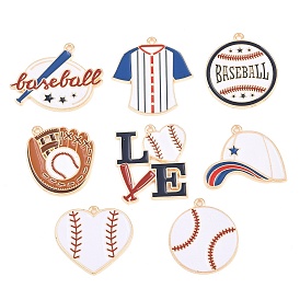 Спортивные сплавы эмалированные подвески, золотой свет