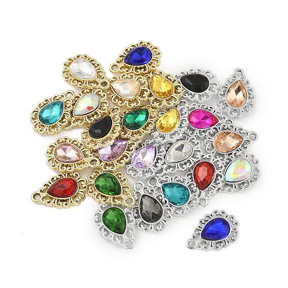 K 5 стеклянные подвески, сплавочная фурнитура, УФ-покрытием, слеза