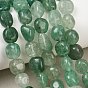 Brins de perles de quartz vert naturel, nuggets