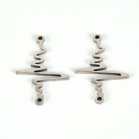 201 Stainless Steel Links Connectors, Laser Cut, Heartbeat