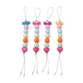 Акриловые планки мобильного, с силиконовыми бусинами