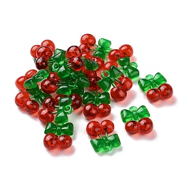 Transparent Acrylic Pendants, Cherry