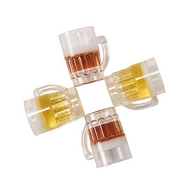 Подвески из смолы, имитация еды, без петли, для изготовления кулонов, чашка для питья