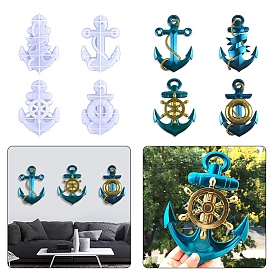 DIY Anchor Wall Decoration Silicone Molds, Resin Casting Molds, For UV Resin, Epoxy Resin Craft Making