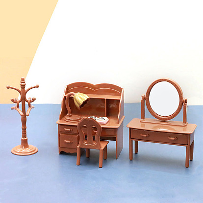 Пластиковый туалетный столик мини модель, аксессуары для кукольного домика с микро-ландшафтом, притворяясь опорными украшениями