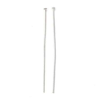 China Factory Iron Flat Head Pins, for Jewelry Making 18 Gauge, 55~56x1mm,  Head: 2.2mm, about 1851pcs/500g in bulk online 