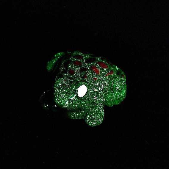 Украшения в виде светящихся смоляных лягушек, светящиеся в темноте украшения