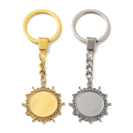 304 компонент брелока из нержавеющей стали, Солнце с круглым безелем из сплава