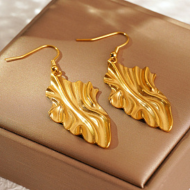 Элегантные 304 геометрические серьги-подвески из нержавеющей стали для ежедневного ношения женщинами