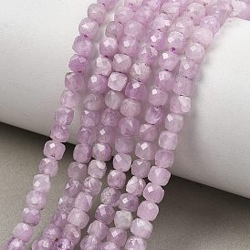 Природные кунцит бисер нитей, граненые, кубические