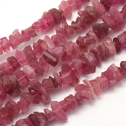 Rough Raw Natural Tourmaline Beads Strands, Nuggets