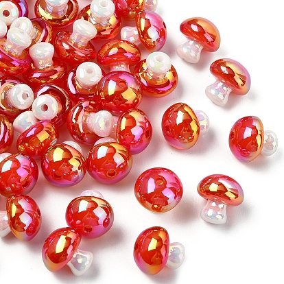 50 непрозрачные акриловые бусины, гриб