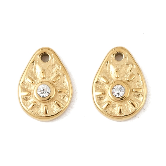 304 прелести нержавеющей стали, со стразами, очарование слезы