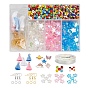 DIY Star Beads Jewelry Set Making, Including Polyester Tassel Decorations, Iron Earring Hooks & Jump Rings, Alloy Enamel Pendants, Glass Seed & Acrylic Beads, Elastic Thread