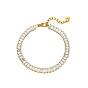 Stunning Square Zirconia Bracelet for Women - Fashionable, Elegant and Versatile Jewelry Piece with 49 Full-Cut Diamonds.