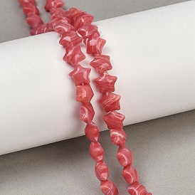 Синтетические бусины из родохрозита, звезда