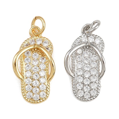 Латунные микро проложить кубического циркония подвески, шлепанцы, с целью перехода в кольце, стойки покрытие, долговечный, без свинца и без кадмия