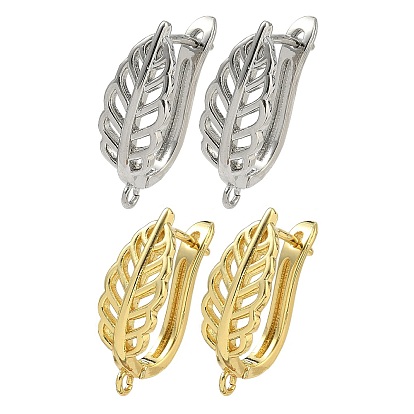 Латунная фурнитура для серег, лист, без кадмия и без свинца, стойки покрытие, долговечный, защёлка с петлёй