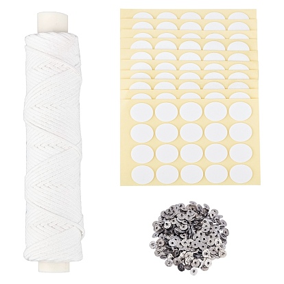 Candle Making Tool Sets, with Tinplate Bucket, Candle Wick and Double-faced Self-adhesive Paper Stickers