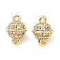 Подвески-колокольчики с микропаве из латуни и прозрачным кубическим цирконием, долговечный, без кадмия и без свинца, стойки покрытие