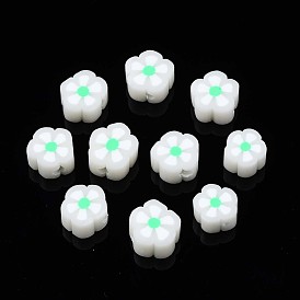 Perles en fimo faits à la main, fleur