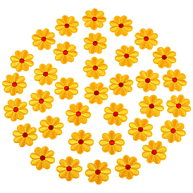 50 шт. Компьютеризированная вышивка на ткани утюгом / пришивание заплат, аксессуары для костюма, аппликация, подсолнечник